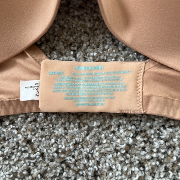 Tommy John Second Skin Lightly Lined Wireless Bra, 36C, EUC - Picture 3 of 6